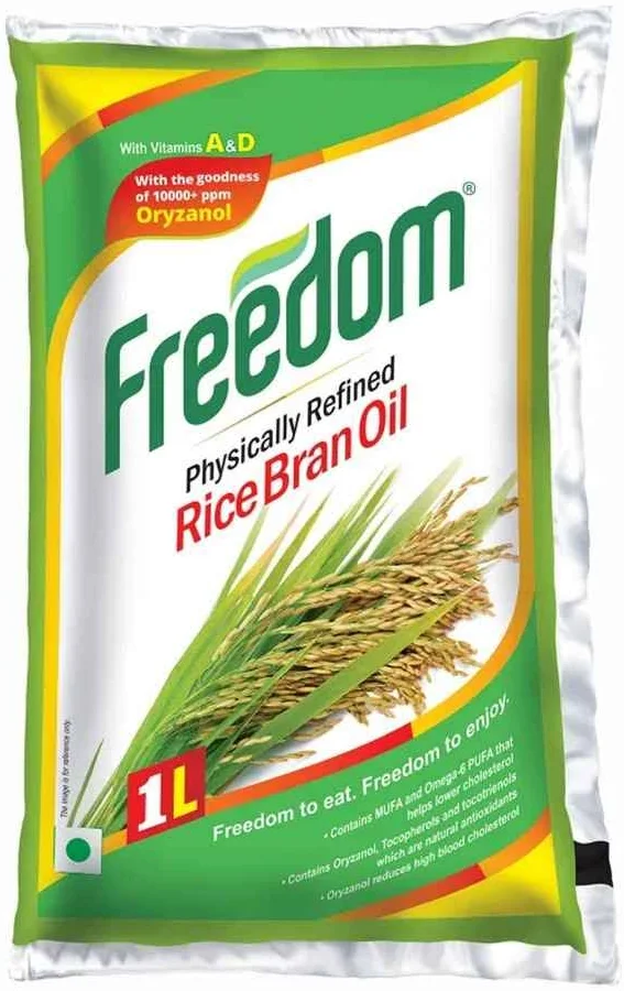 Freedom Rice Bran Oil - 1Ltr Pouch