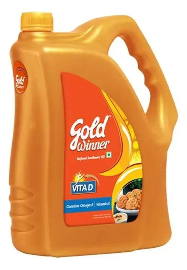 Gold Winner Refined Sunflower Oil 5Ltr Can