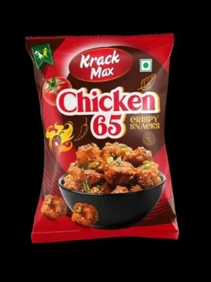 Krack Max Chicken 65 Crispy Snacks 20g Pouch