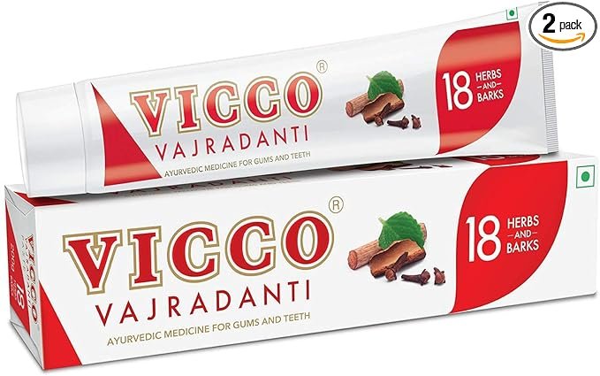 VICCO Vajradanti 2 X Vicco Vajradanti Herbal Toothpaste For Gum Care 100G